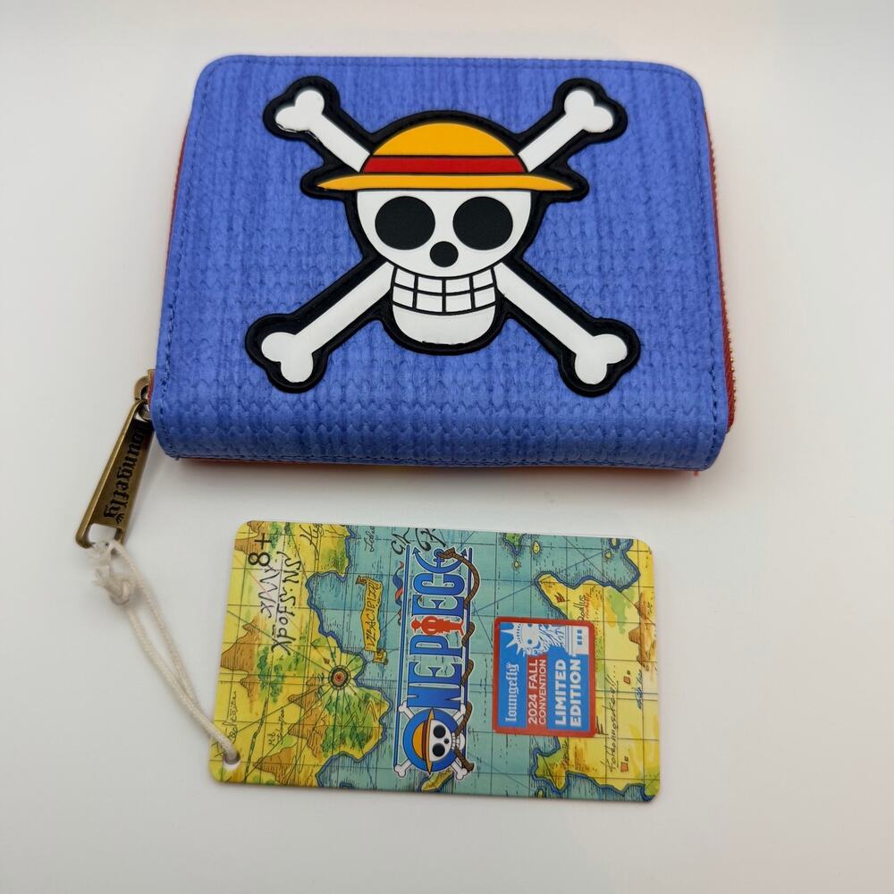 Loungefly One Piece Luffy Jolly Roger Wallet NYCC 2024 Exclusive NWT